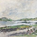 HST painting "Landscape of the Moors" from Ireland? attr. Roger ROZET (1915-2001)