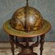 World map / standing globe bar, decorative work with an antique inspiration.