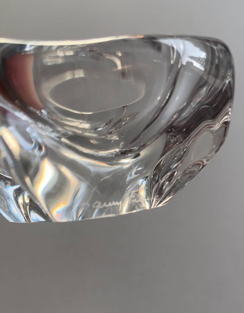 Daum crystal ashtray