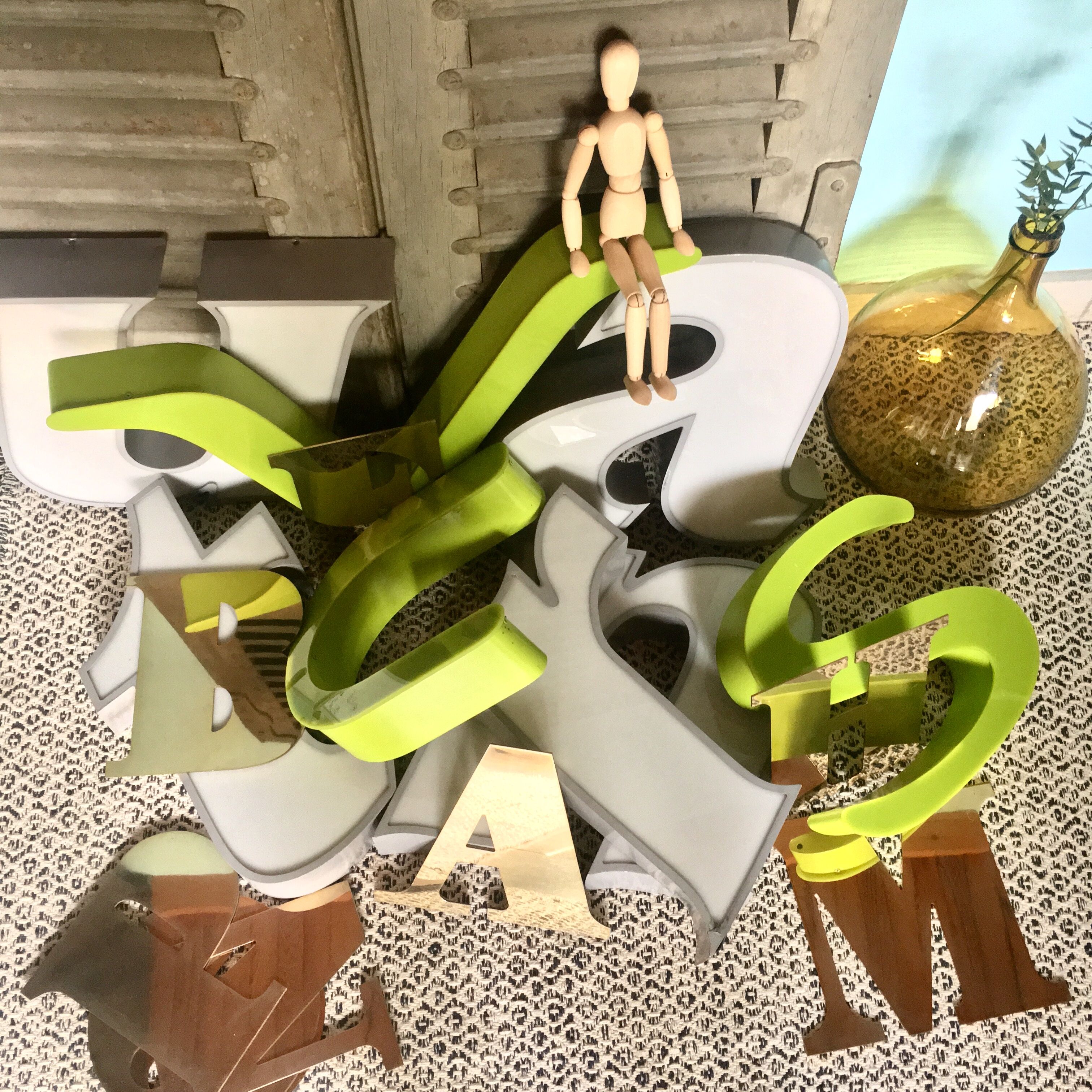 Letter of vintage sign