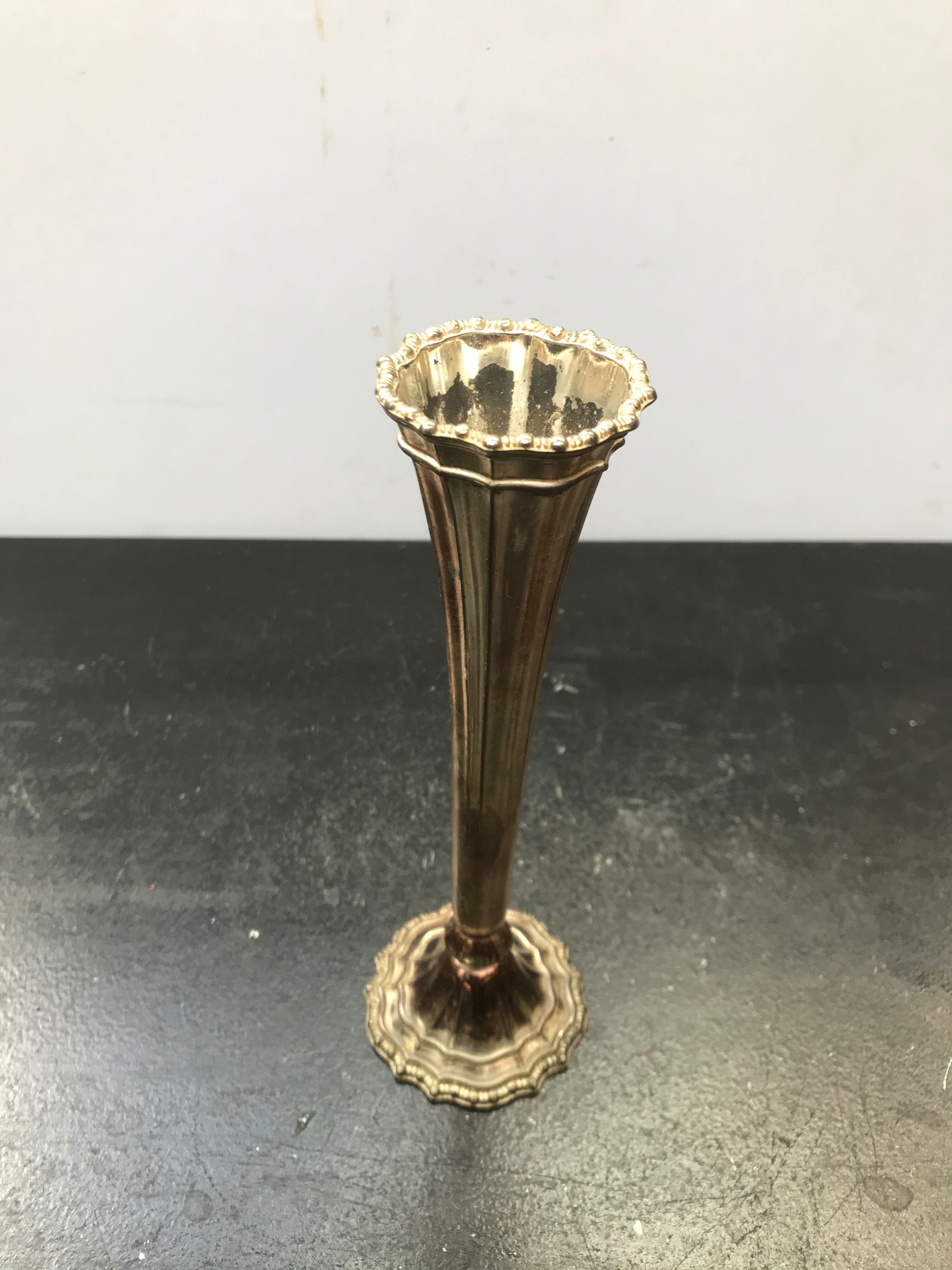 Former vase soliflore avon metal made in France vintage