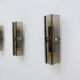Set of 3 Veca glass wall lamps / sconces, 1970s Italy