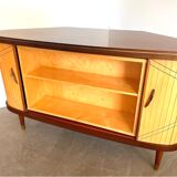 Sesame Bar multifunctional Dry Bar and Book Case with tambour doors
