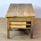 Table de travail industrielle en bois années 1980