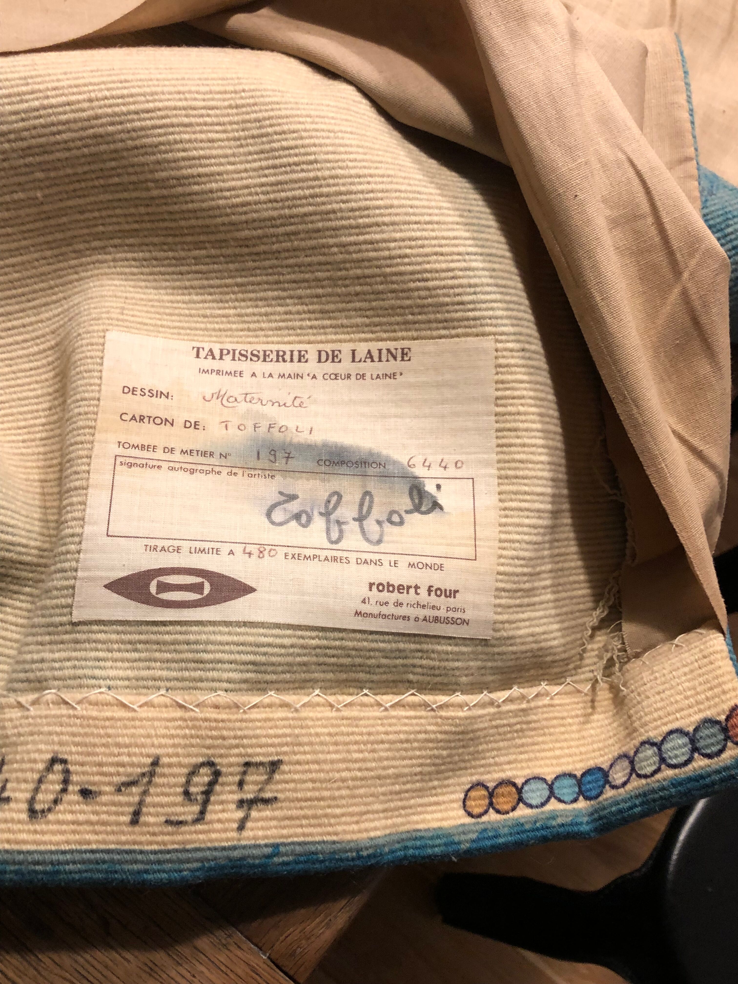 Aubusson tapestry Maternity toffoli