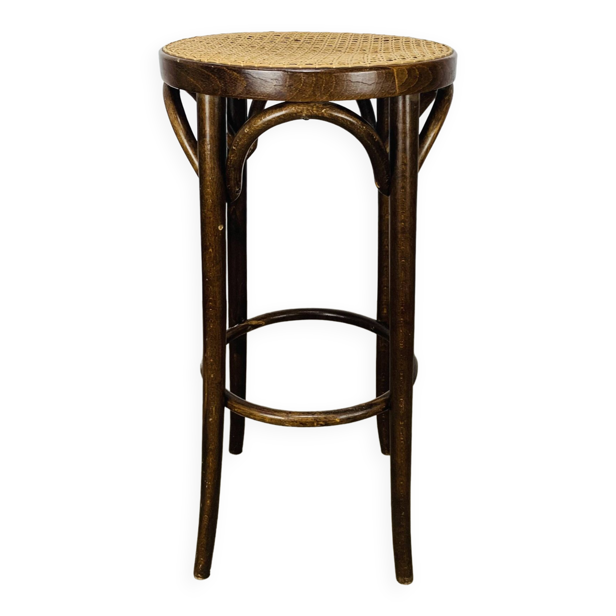 Canework and bentwood bistro bar stool