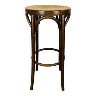 Canework and bentwood bistro bar stool