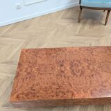 Table basse en loupe d'orme