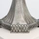 Art Nouveau tin candle holder by Achille Gamba, Italy ca. 1900