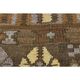 1970s Vintage Turkish Hand-Knotted Wool Cotton Brown Runner Rug 150x390