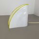 Minimalist White and Yellow Murano Glass Table Lamp by De Majo, Italy 1970s