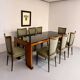 Antique wood and glass table, Art Deco Italian design, Borsani, 1940