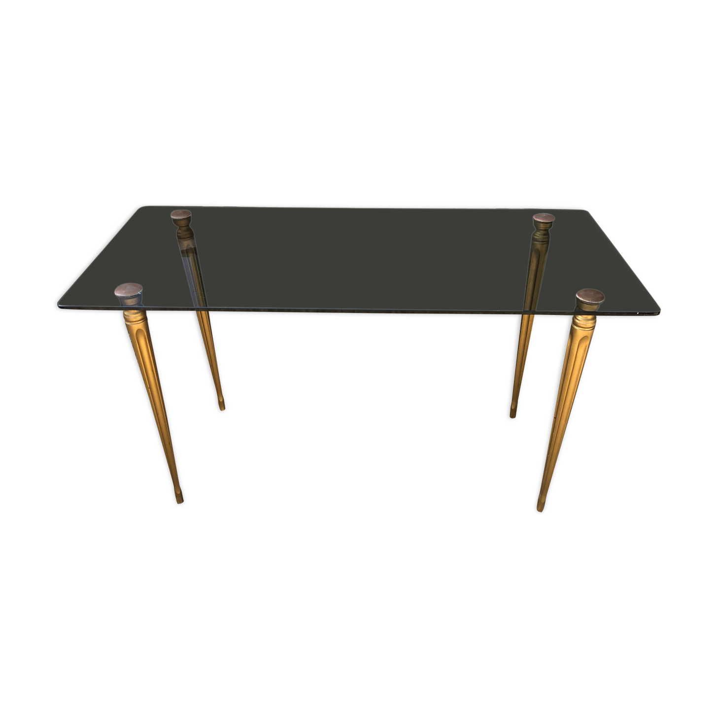 1970 glass coffee table