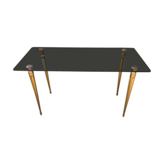 1970 glass coffee table