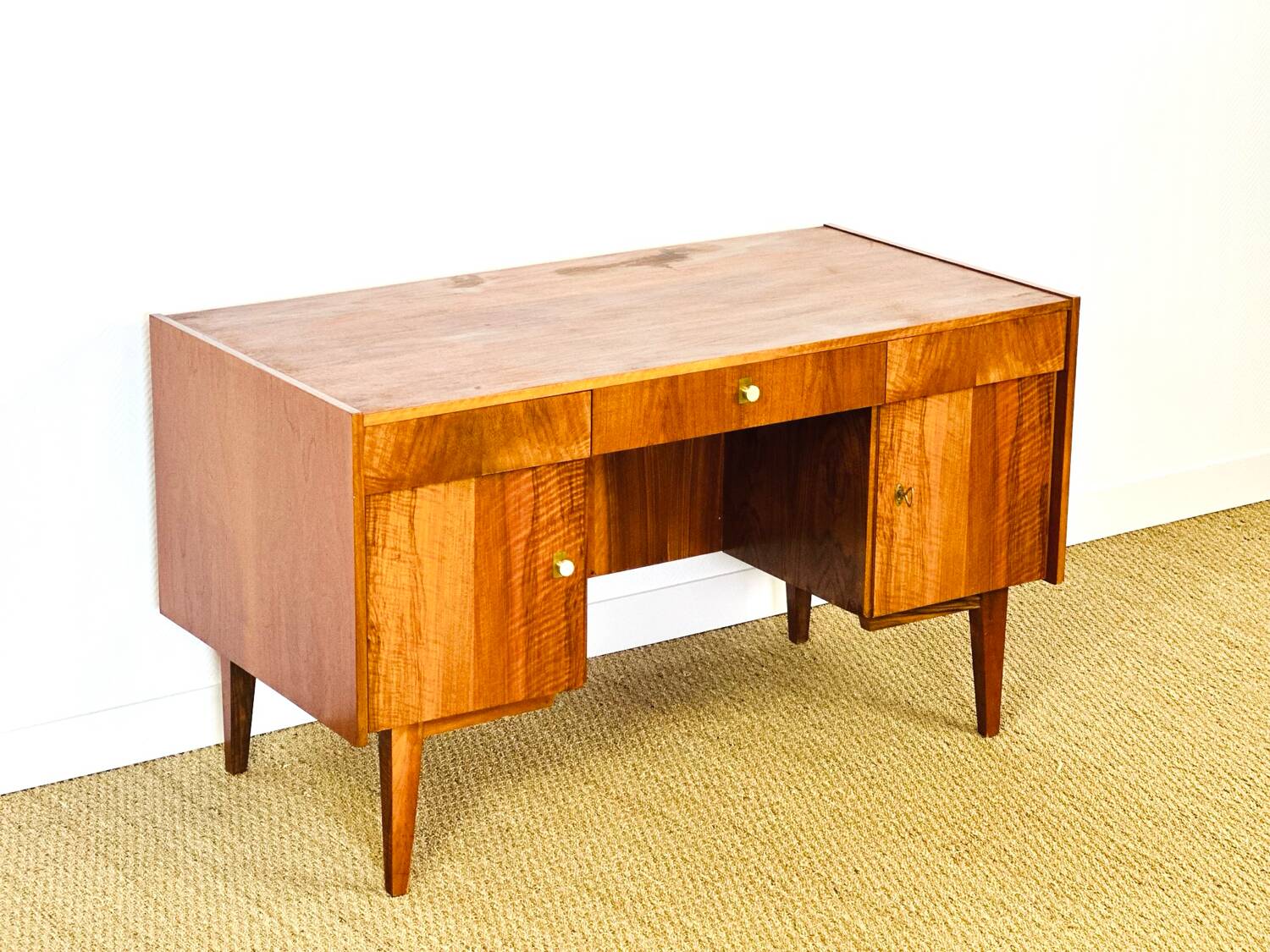 Vintage Scandinavian walnut desk