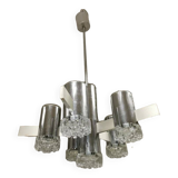 Design chandelier SCIOLARI . Vintage lamp 70s space age