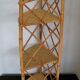 Rattan wall corner shelf