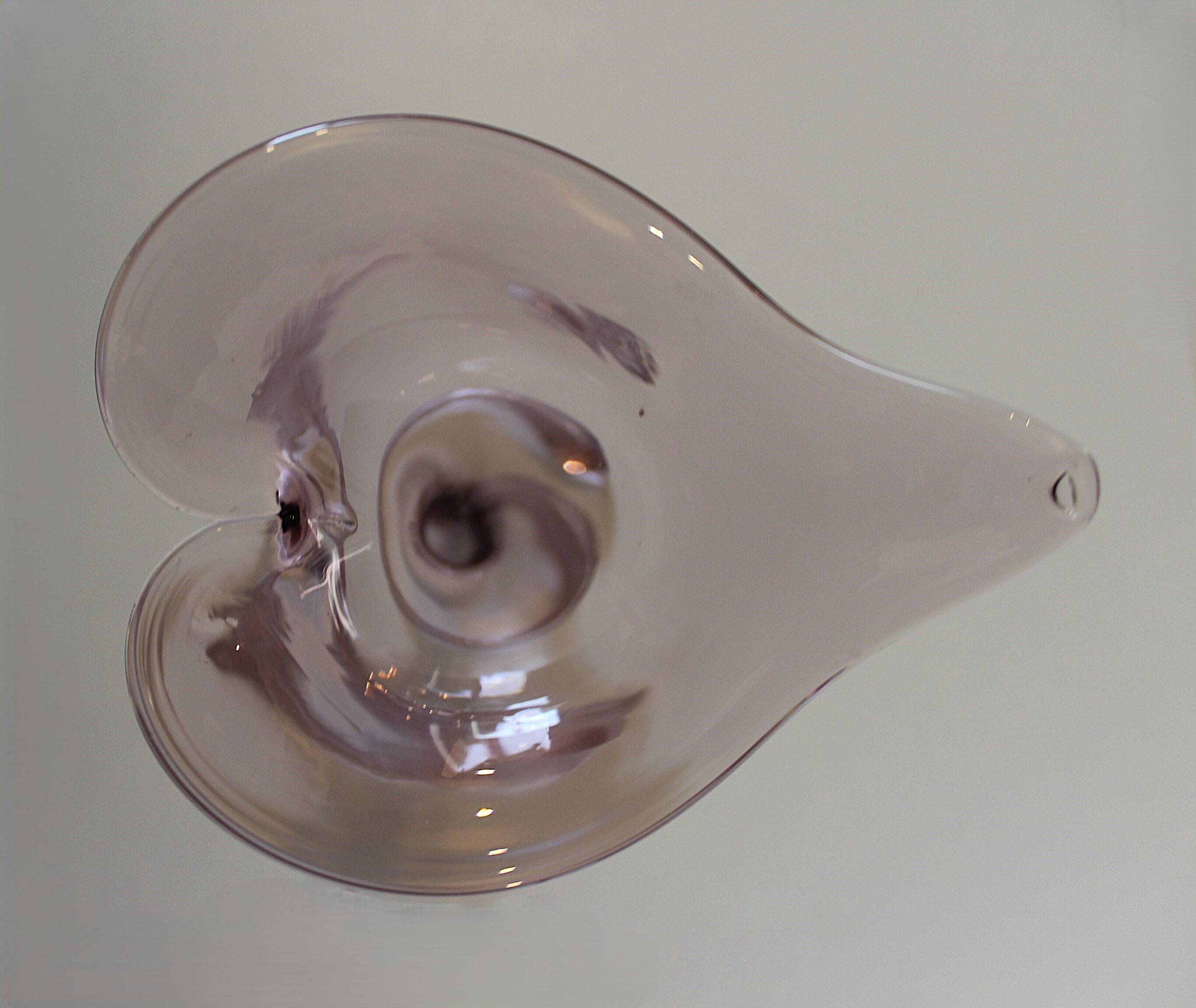Vase soliflore arum en verre soufflé