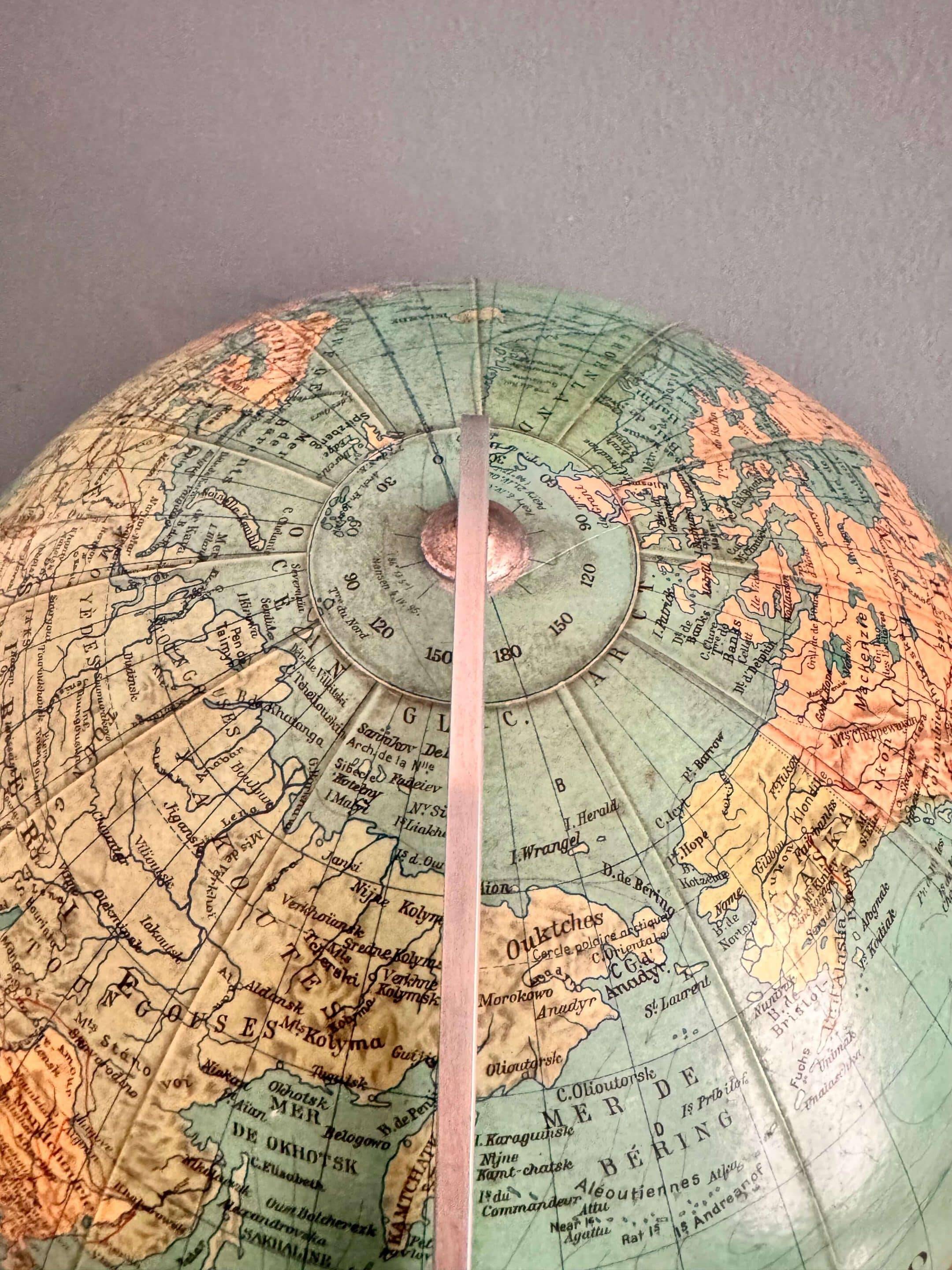 Duo globe terrestre « Colomb », vers 1960