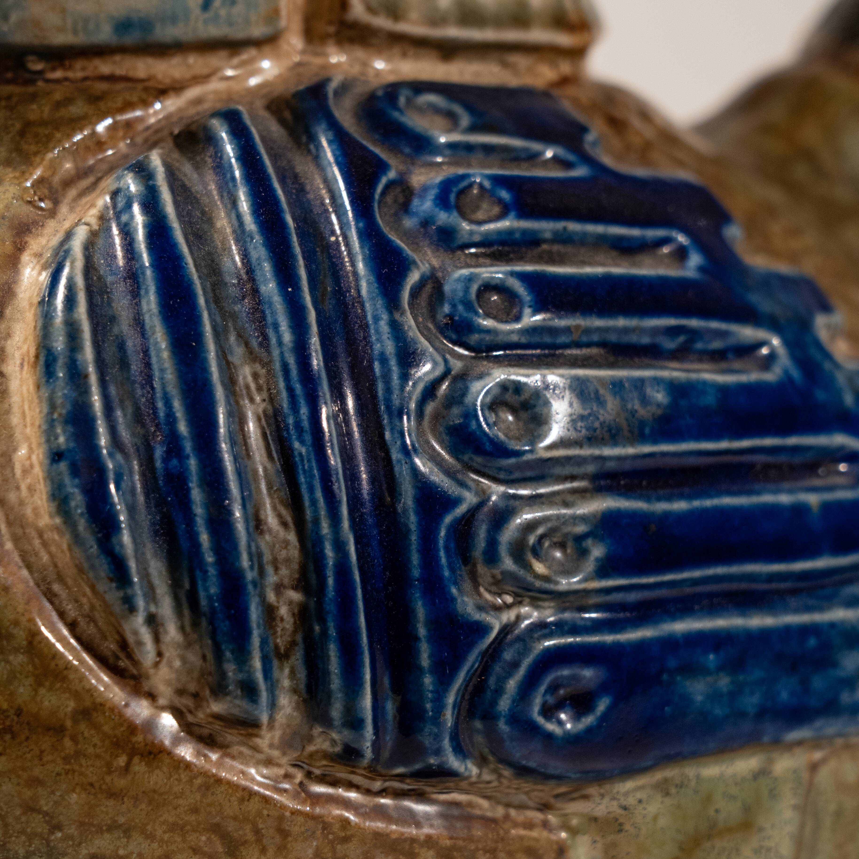 vase / zoomorphic sculpture "INCAS bird N°3225" ceramic stoneware 1950s