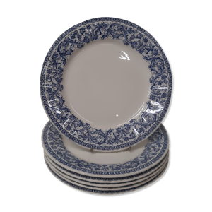 Lot de 6 assiettes plates medium