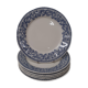 Lot de 6 assiettes plates medium collection Rouen 37