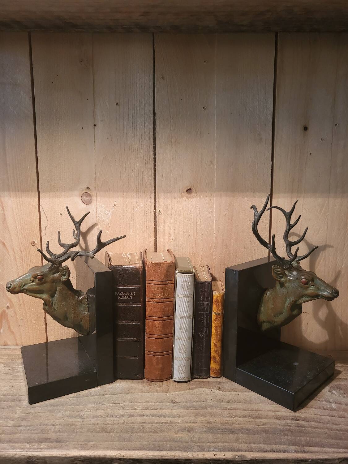Pair of deer bookends