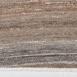 6x10 Brown and Beige Living Room Kilim Rug, 199x306Cm