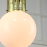 Mid-century modern opaline pendant lamp