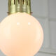 Mid-century modern opaline pendant lamp