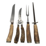 Service set cutlery, ironwood and stainless steel, Solingen