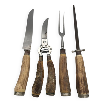 Service set cutlery, ironwood and stainless steel, Solingen