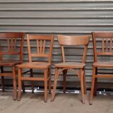 Set mismatched bistro chairs