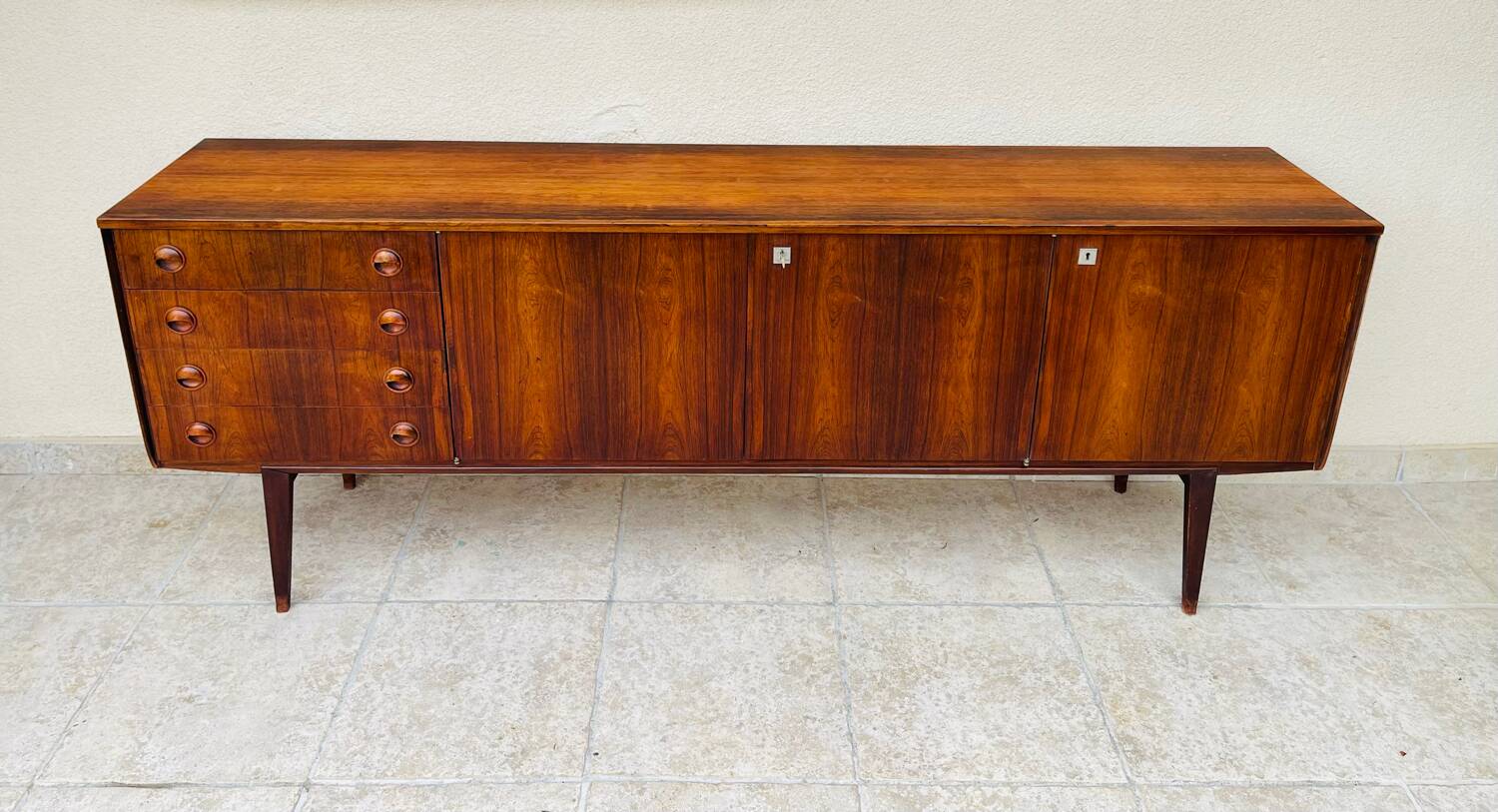 Enfilade scandinave en palissandre 1960
