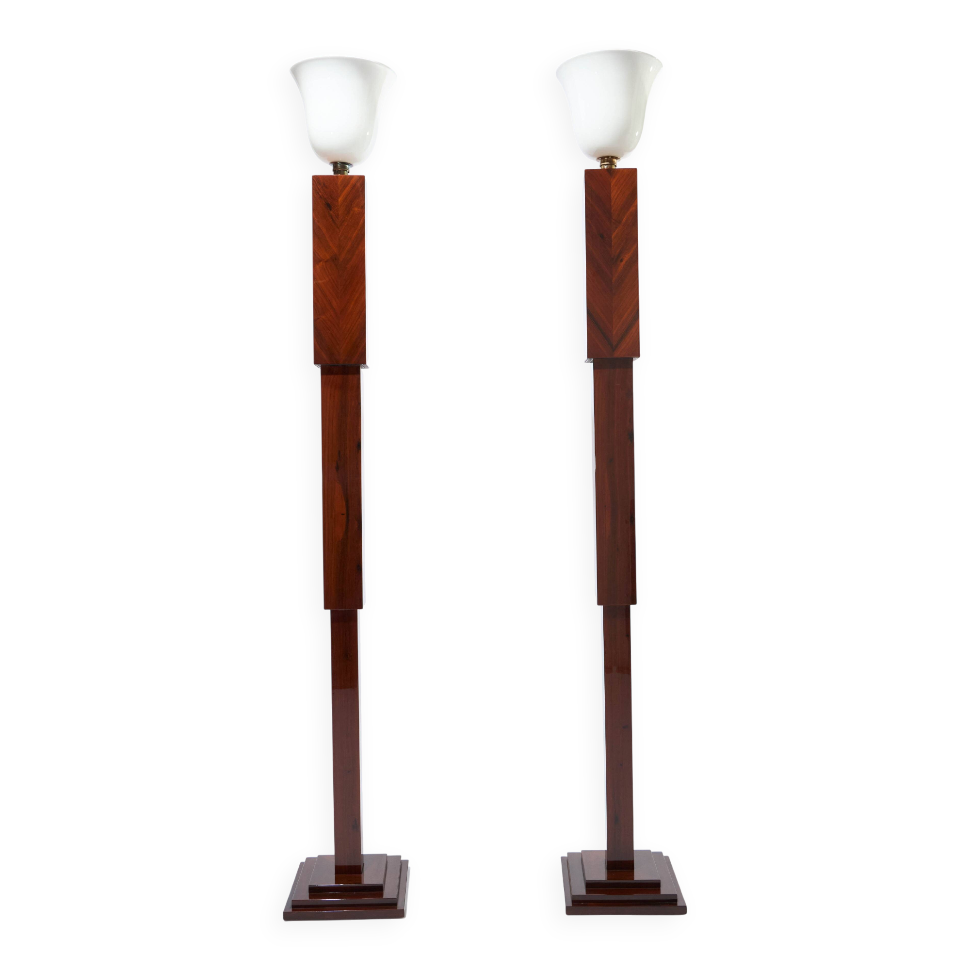 Pair of large floor lamps - Art Deco period