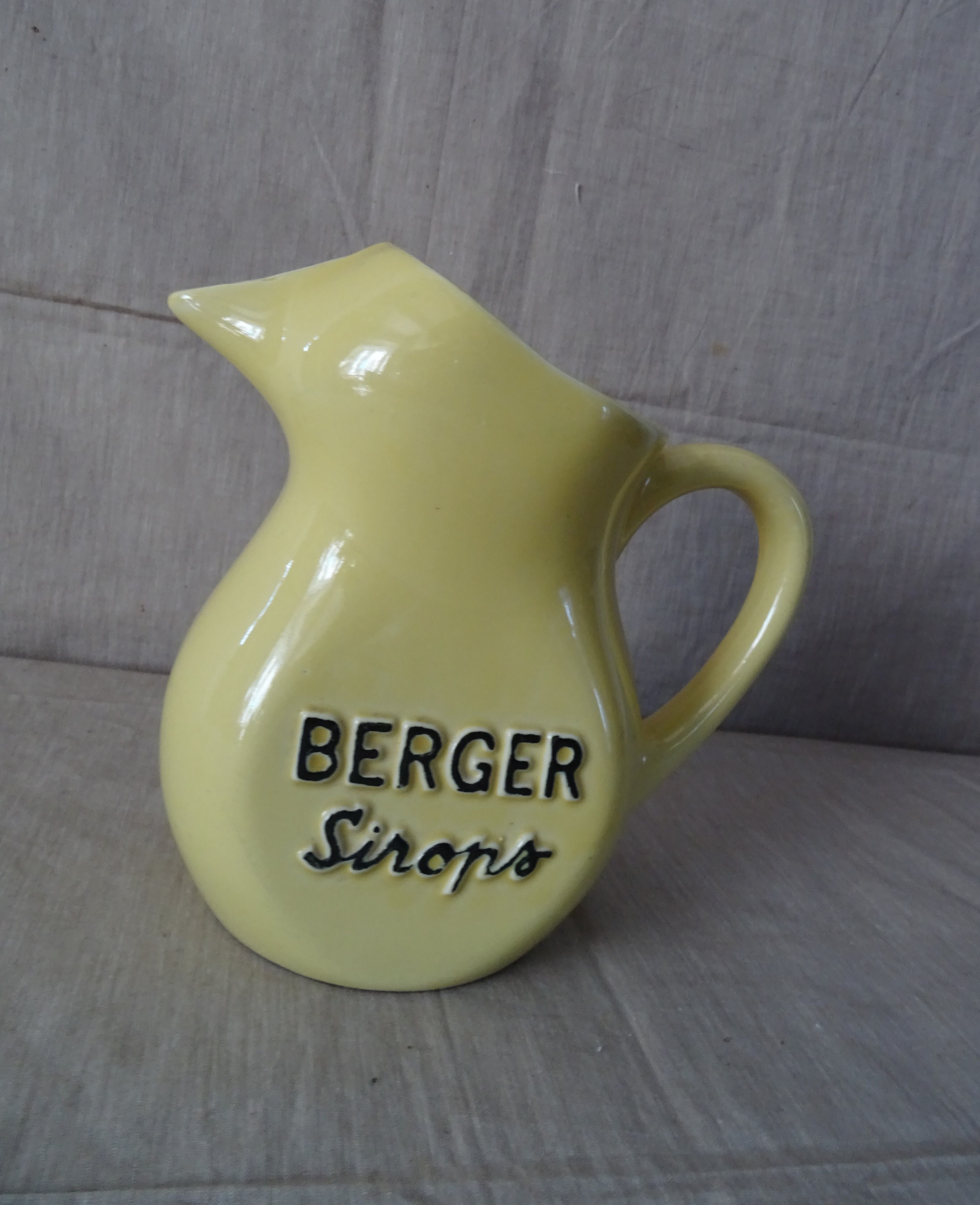 Carafe bistro faience old berger vintage syrups