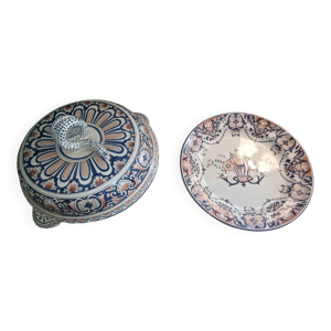 Soupière et plateau - vieux