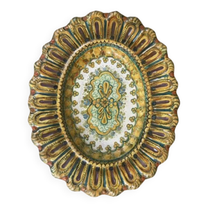 Plat de service ovale - godrons