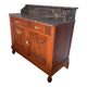 Wooden sideboard with marble top