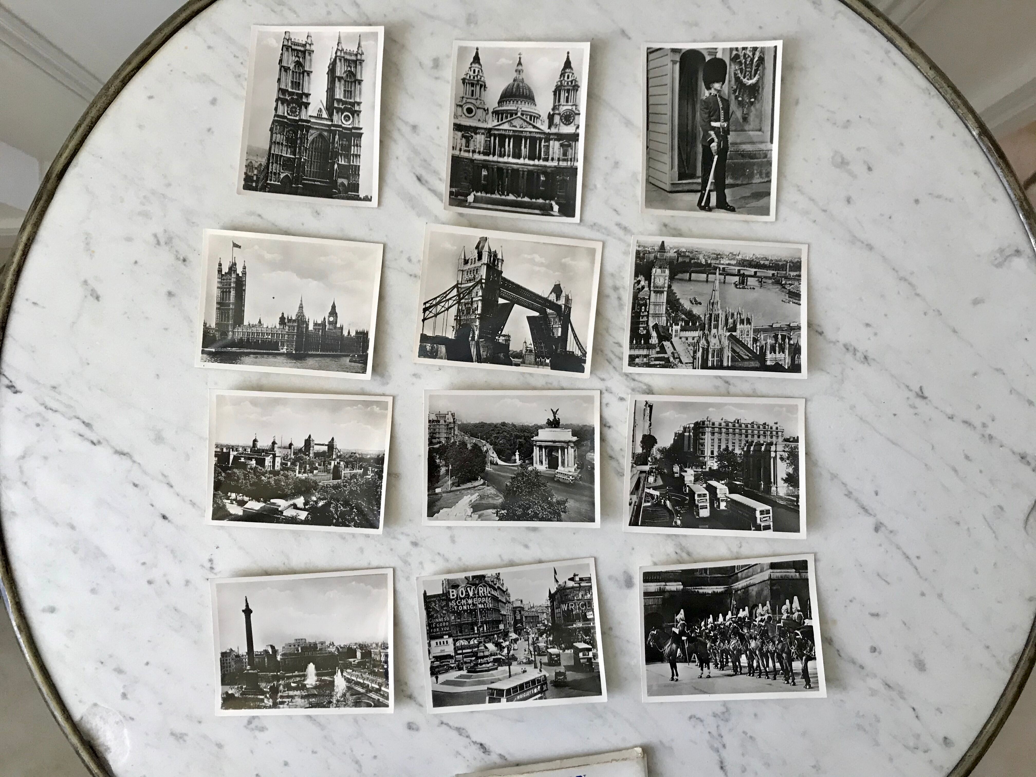 Set of 12 vintage silver photos London 70s-80s