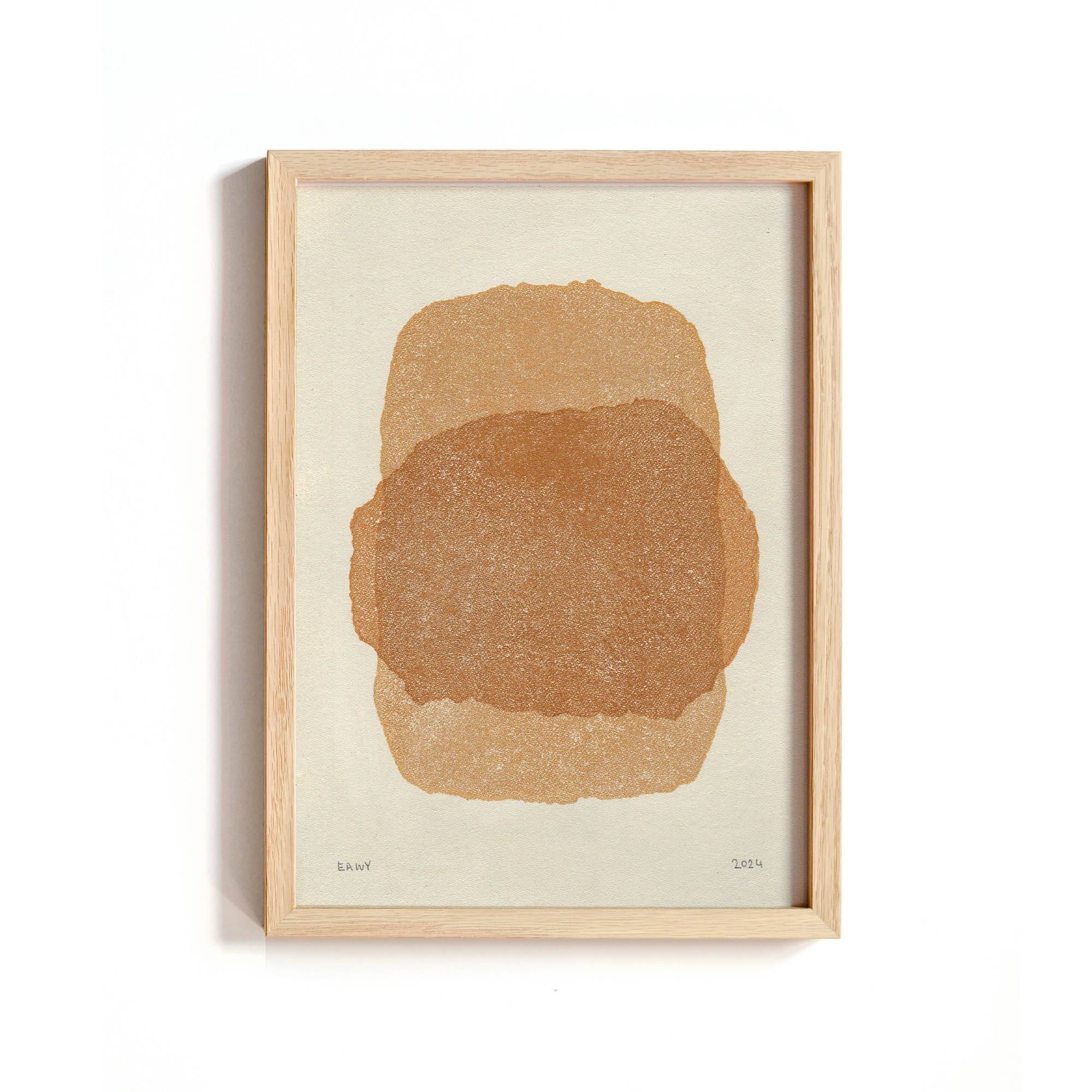 Painting on paper - rock - signed eawy