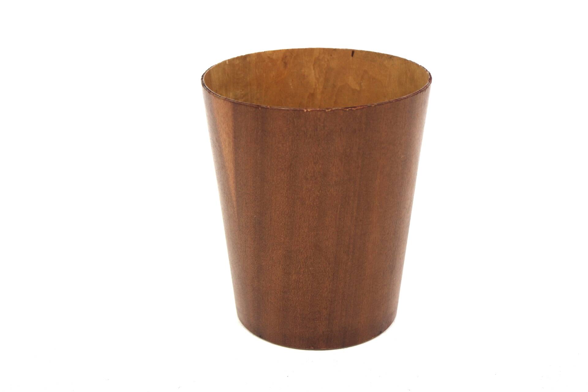 Teak waste paper basket, Martin Åberg for Servex, Sweden, 1960