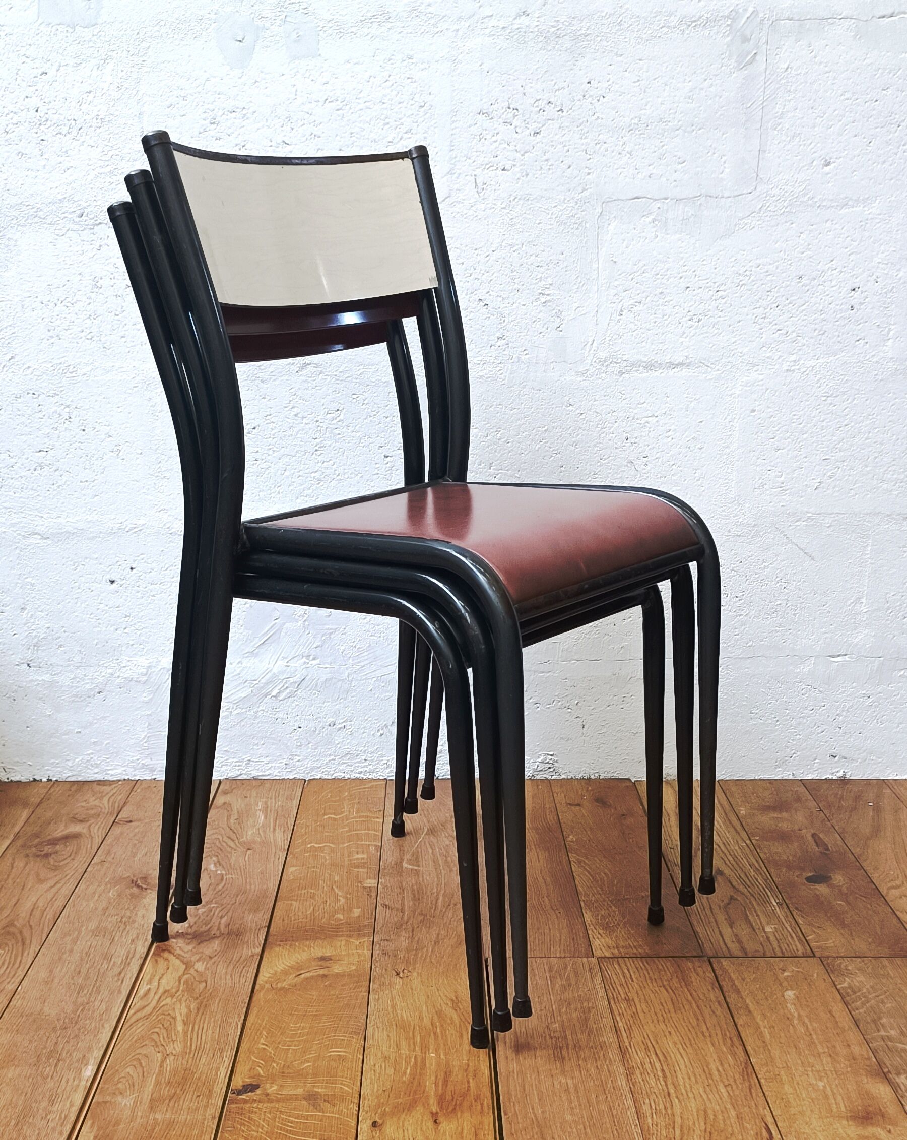 Vintage Mullca leather chair, 50s