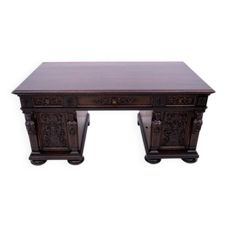 Antique desk from the late 19th century, Western Europe.