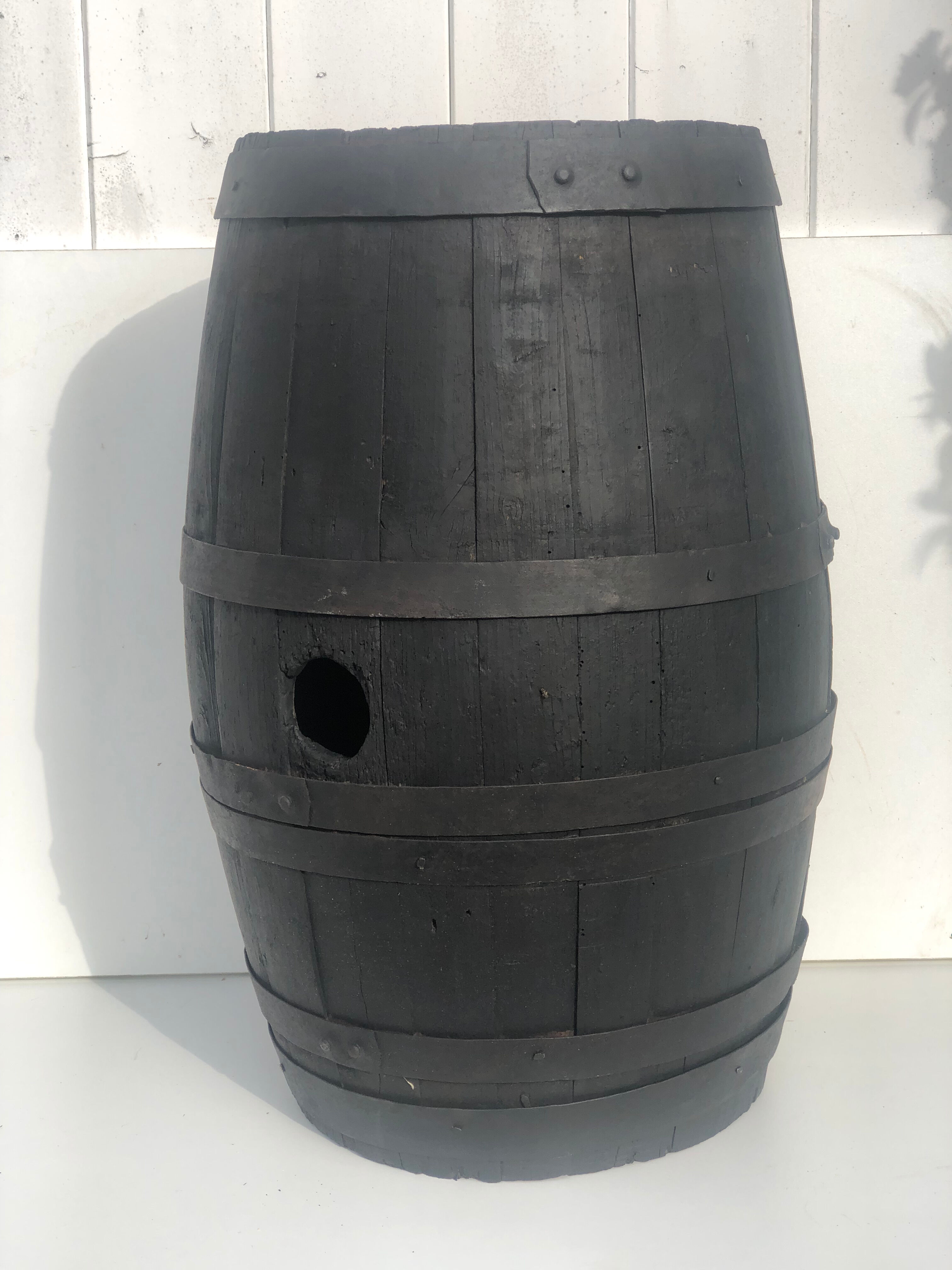 Black wood barrel