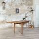 Vintage farmhouse table in solid oak.