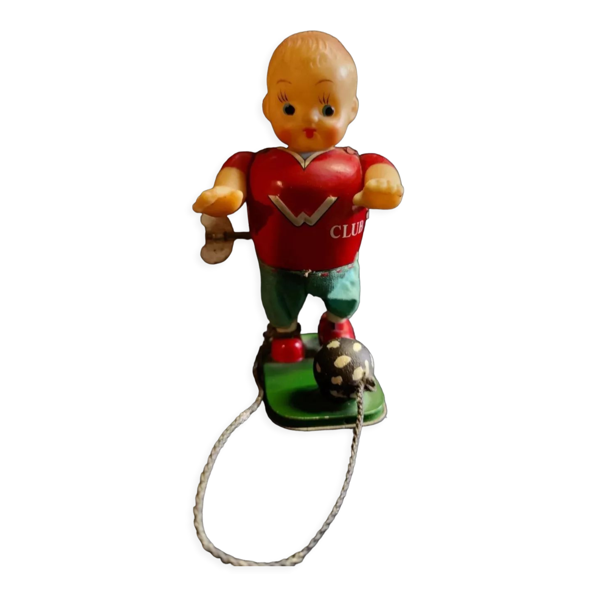 Jouet mécanique automate en tôle JOJA JAPAN Jolly fisherman