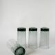 set of 4 Long Drink glasses in smoked glass Design 1970