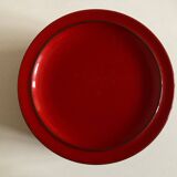 Set of 10 plates 1970 in red stoneware design Hertha Bengtson Thomas Rosenthal Scandinavian