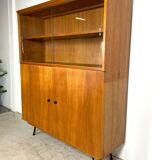 Highboard on hairpin legs, oak